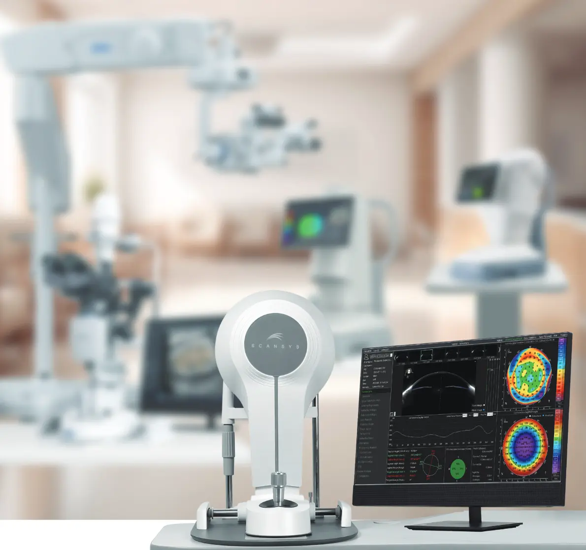 Corneal topography equipment