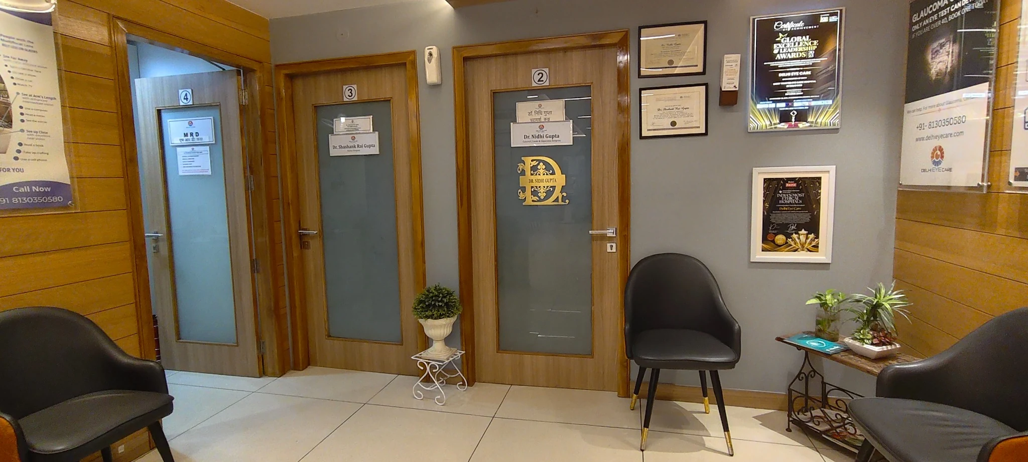 Consultation rooms at Delhi Eye Care